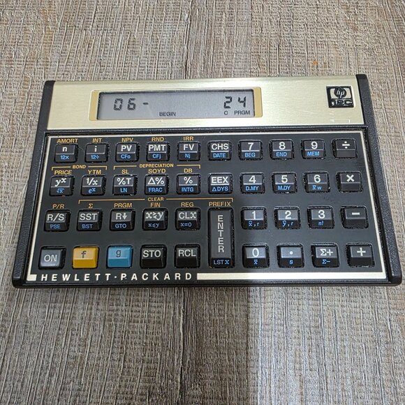 Vintage HP 12C Calculator Made in USA – Tested Working Vintage Hewlett-Packard - Picture 14 of 16